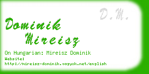 dominik mireisz business card